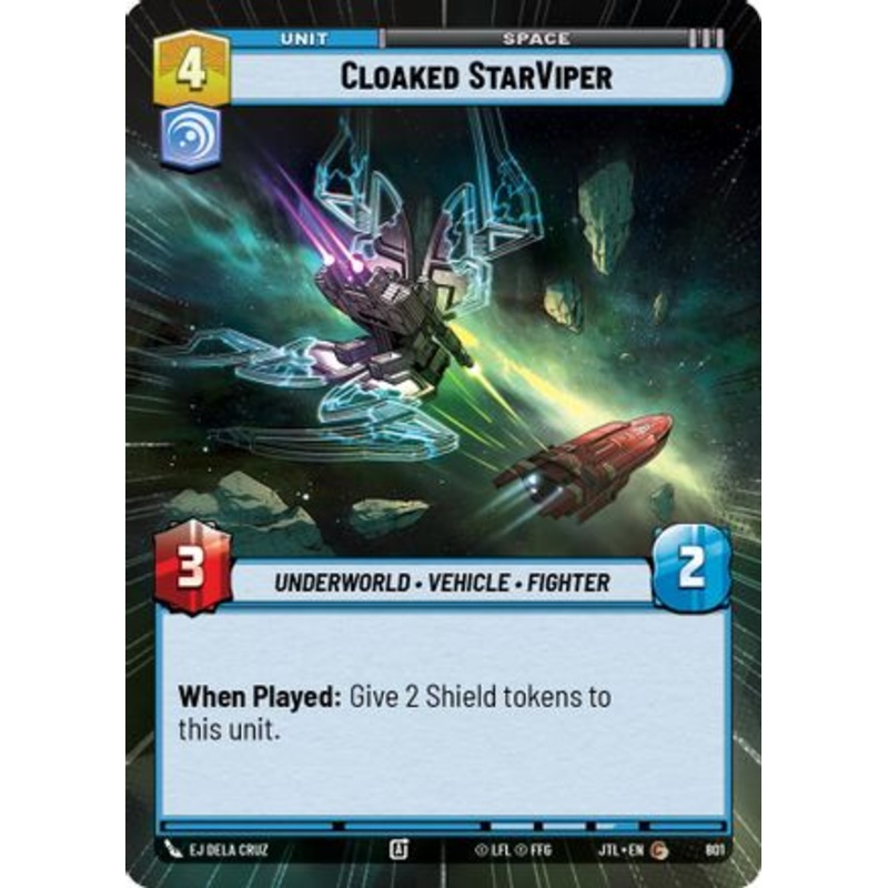 Cloaked StarViper (Hyperspace Foil) (801) - Jump to Lightspeed Foil