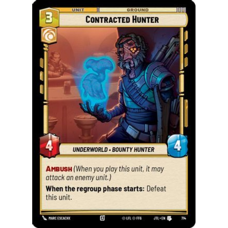Contracted Hunter (Foil) (714) - Jump to Lightspeed Foil