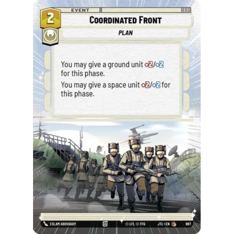 Coordinated Front (Hyperspace Foil) (987) - Jump to Lightspeed Foil