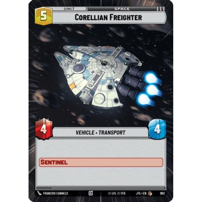 Corellian Freighter (Hyperspace Foil) (992) - Jump to Lightspeed Foil
