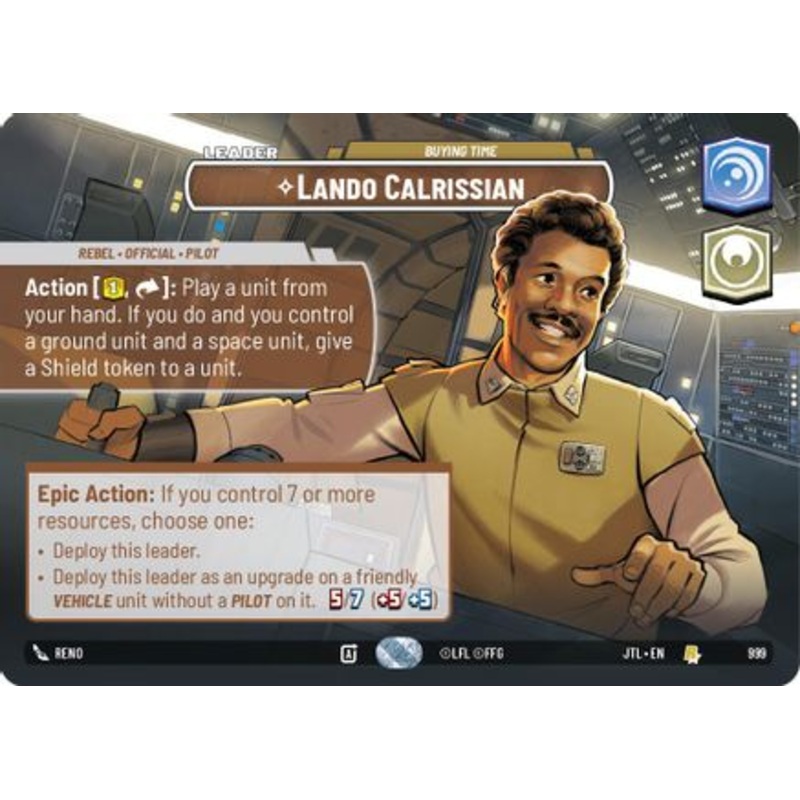 Lando Calrissian - Buying Time (Showcase) (999) - Jump to Lightspeed Foil