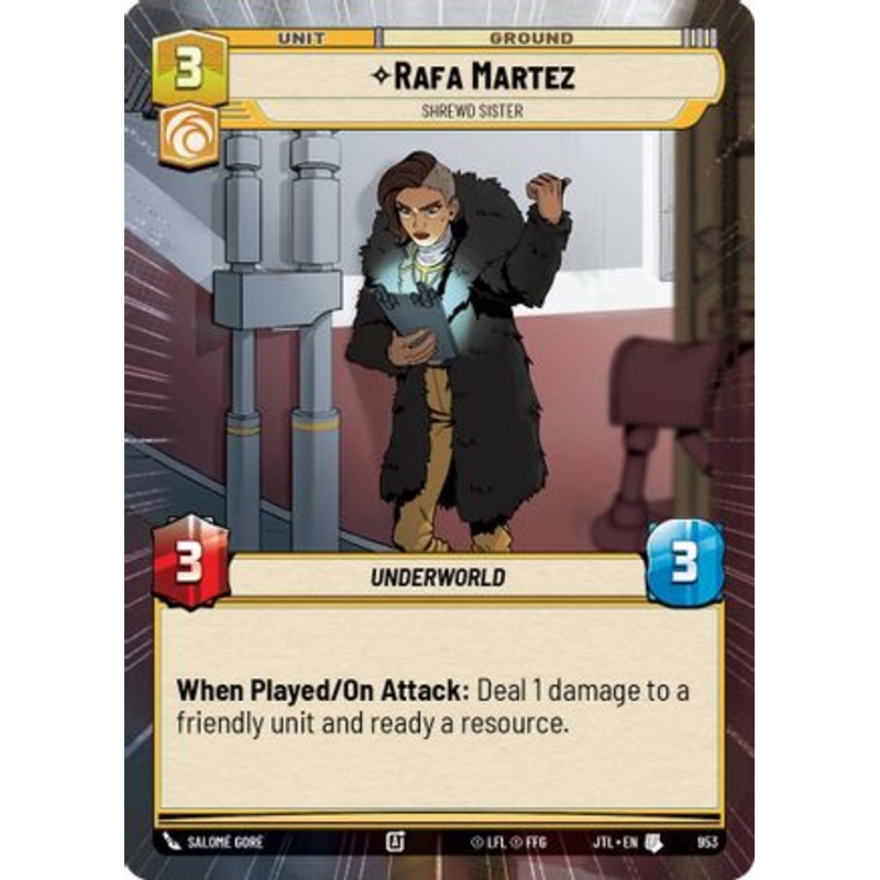 Rafa Martez - Shrewd Sister (Hyperspace Foil) (953) - Jump to Lightspeed Foil