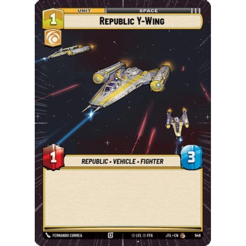Republic Y-Wing (Hyperspace Foil) (946) - Jump to Lightspeed Foil