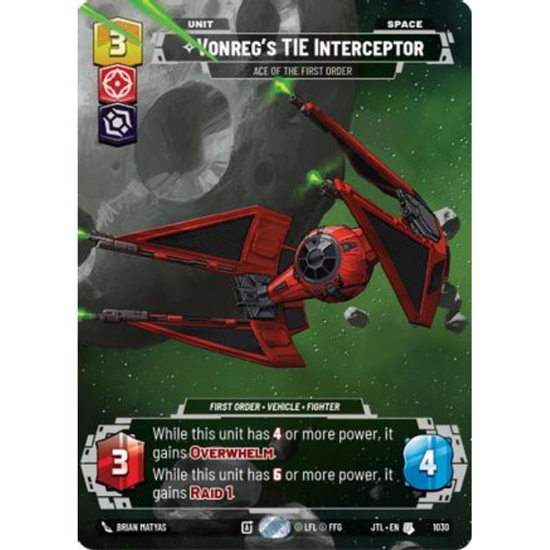 Vonreg's TIE Interceptor - Ace of the First Order (Prestige) (1030) - Jump to Lightspeed