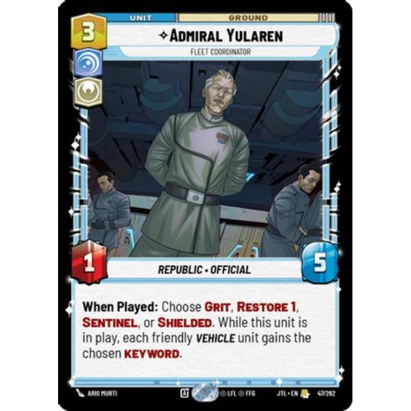 Admiral Yularen - Fleet Coordinator (047/262) - Jump to Lightspeed