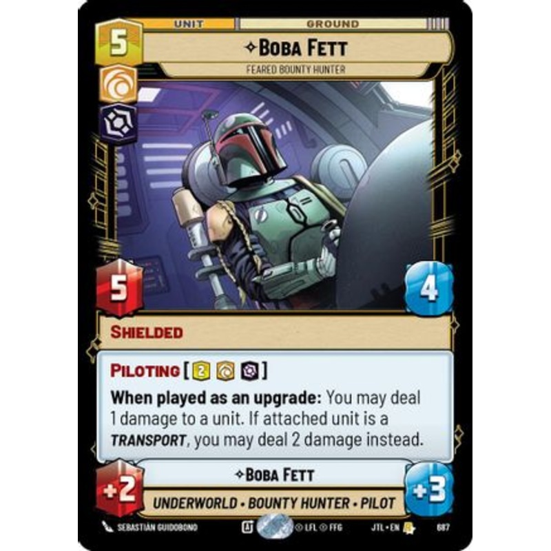 Boba Fett - Feared Bounty Hunter (Foil) (687) - Jump to Lightspeed Foil