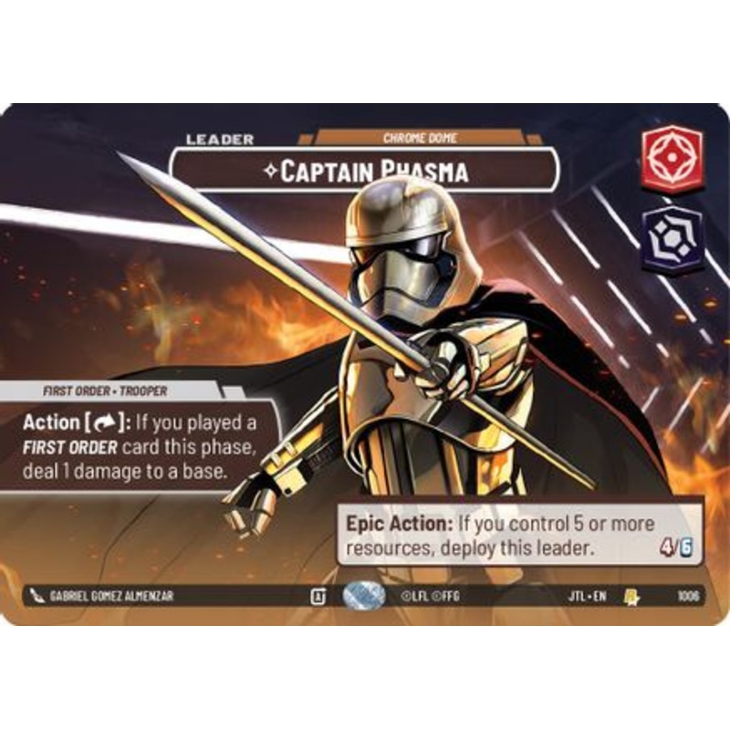 Captain Phasma - Chrome Dome (Showcase) (1006) - Jump to Lightspeed Foil