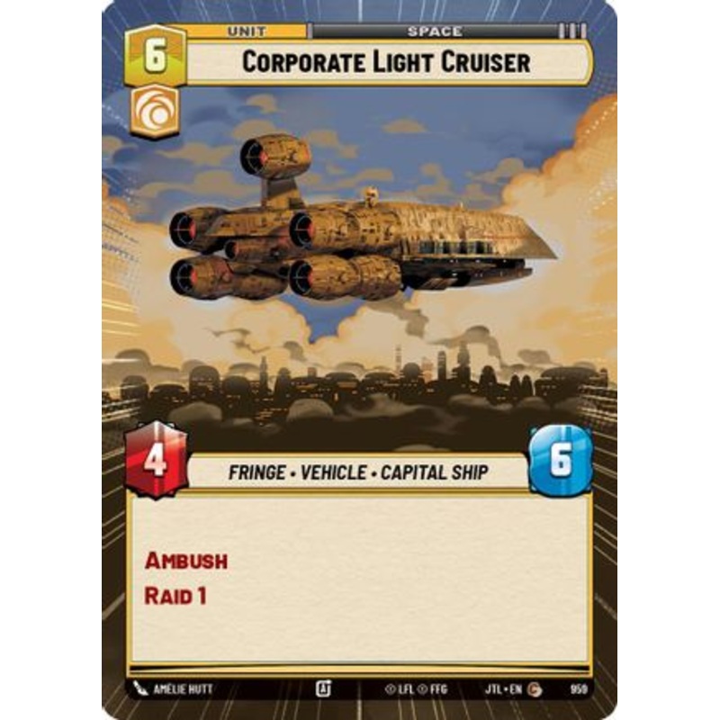 Corporate Light Cruiser (Hyperspace Foil) (959) - Jump to Lightspeed Foil