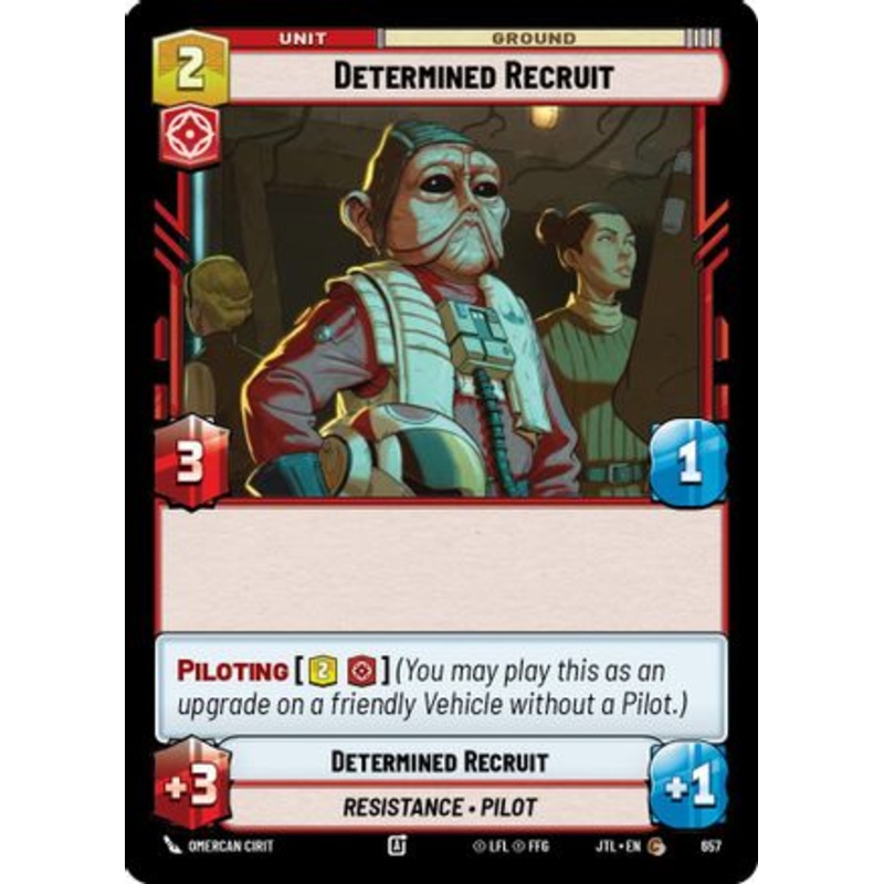 Determined Recruit (Foil) (657) - Jump to Lightspeed Foil