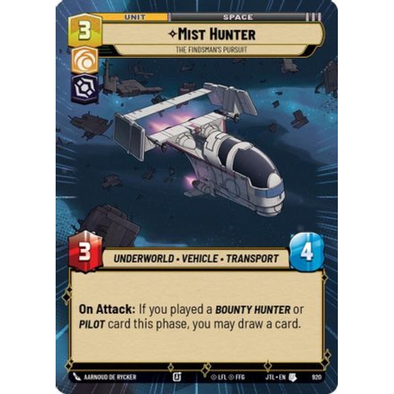 Mist Hunter - The Findsman's Pursuit (Hyperspace Foil) (920) - Jump to Lightspeed Foil