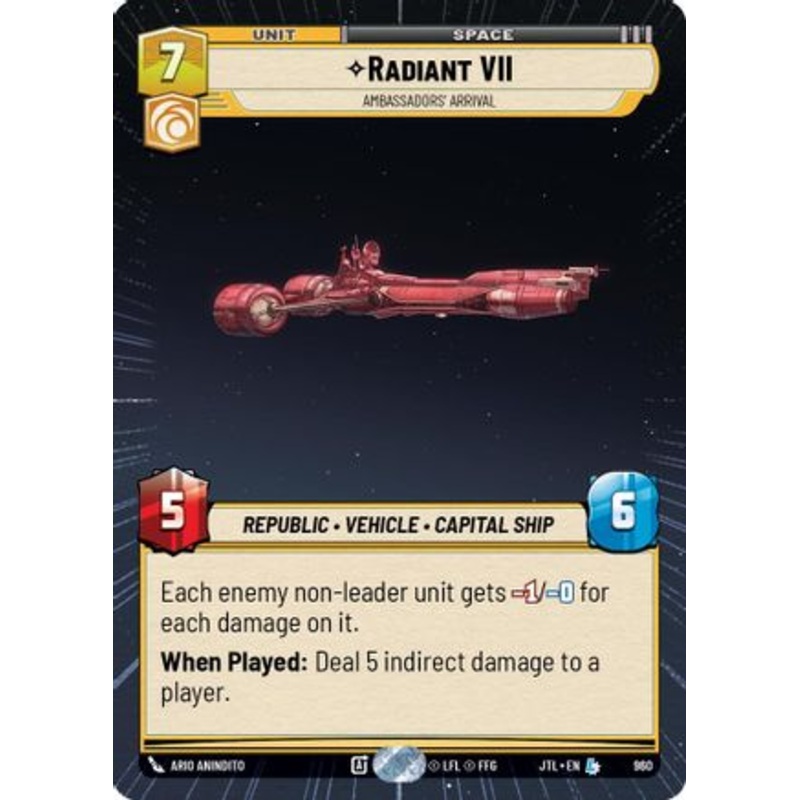 Radiant VII - Ambassadors' Arrival (Hyperspace Foil) (960) - Jump to Lightspeed Foil