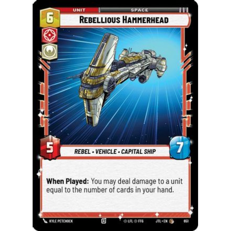 Rebellious Hammerhead (Foil) (651) - Jump to Lightspeed Foil