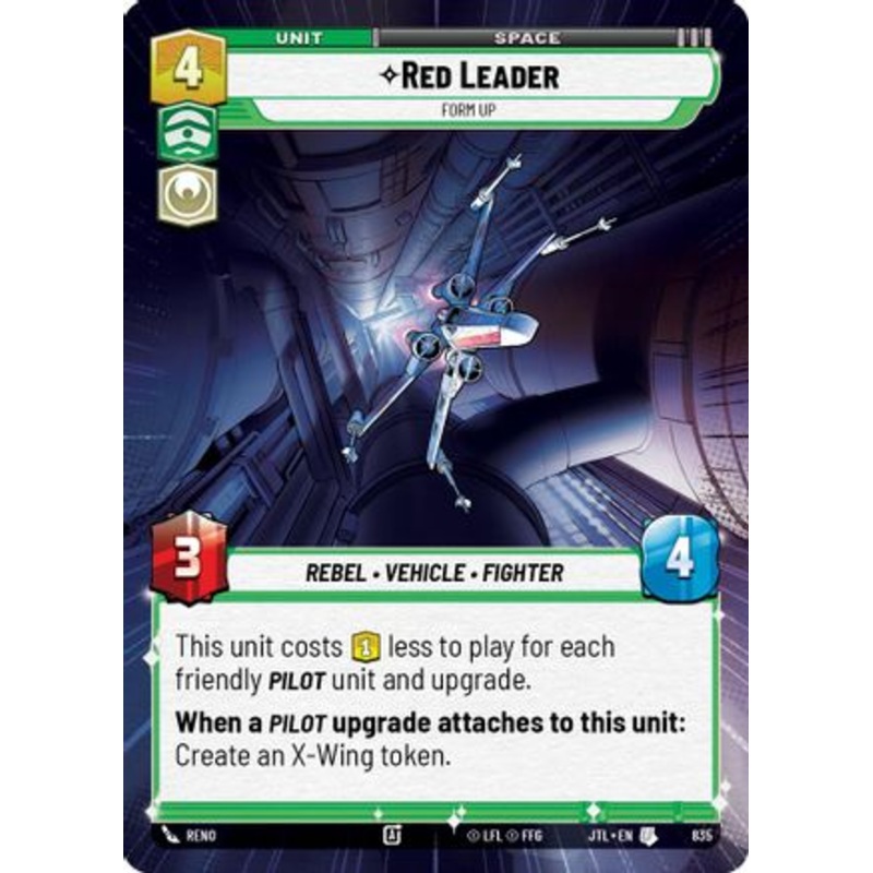 Red Leader - Form Up (Hyperspace Foil) (835) - Jump to Lightspeed Foil