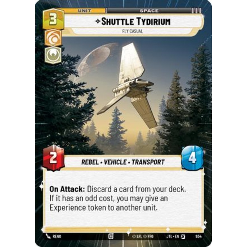 Shuttle Tydirium - Fly Casual (Hyperspace Foil) (934) - Jump to Lightspeed Foil