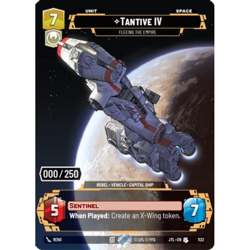 Tantive IV - Fleeing the Empire (Serialized) (1122) - Jump to Lightspeed Foil