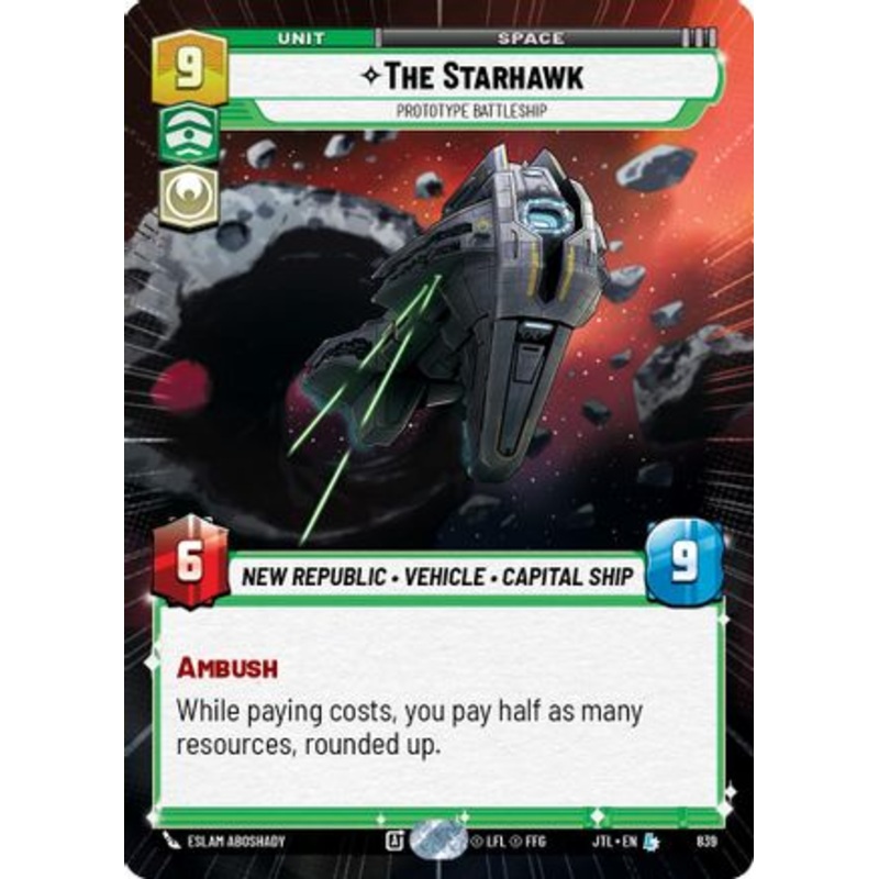 The Starhawk - Prototype Battleship (Hyperspace Foil) (839) - Jump to Lightspeed Foil