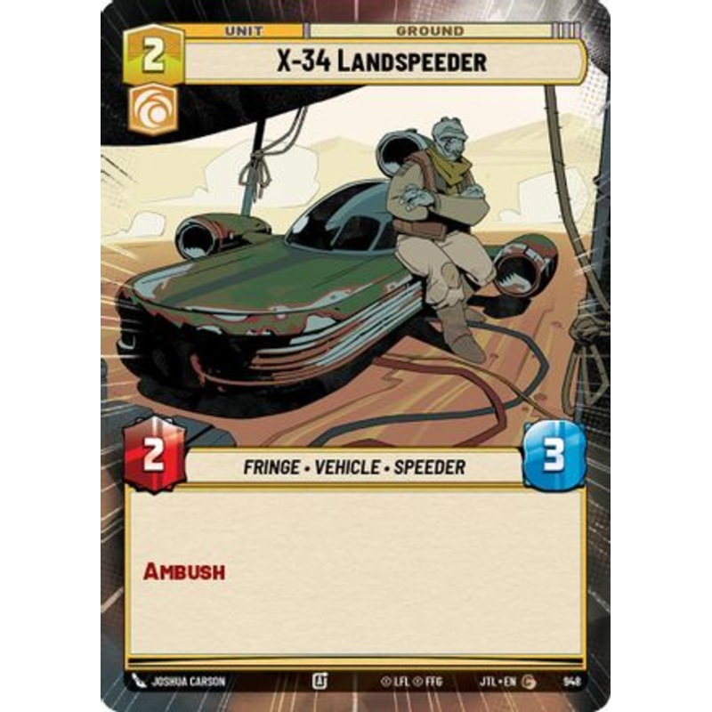 X-34 Landspeeder (Hyperspace Foil) (948) - Jump to Lightspeed Foil