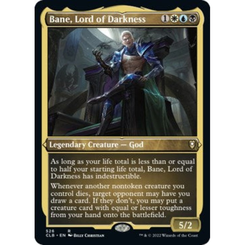 Bane, Lord of Darkness (Foil Etched) [CLB - 526]