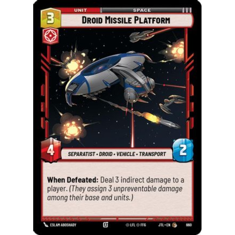 Droid Missile Platform (Foil) (660) - Jump to Lightspeed Foil