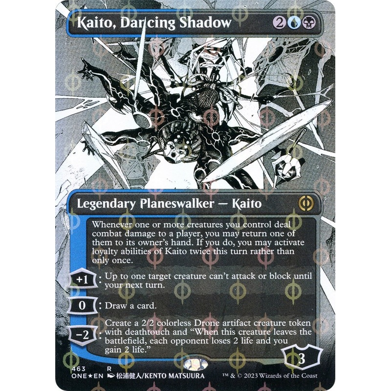 Kaito, Dancing Shadow (Borderless) (Step-and-Compleat Foil) [ONE - 463]