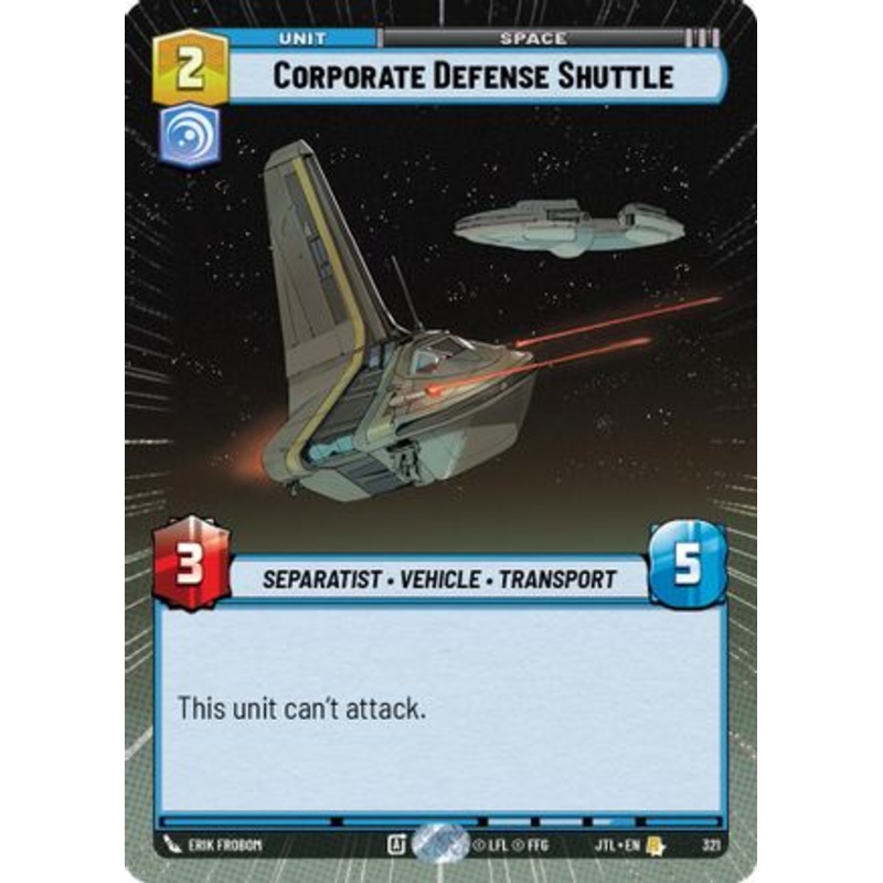 Corporate Defense Shuttle (Hyperspace) (321) - Jump to Lightspeed