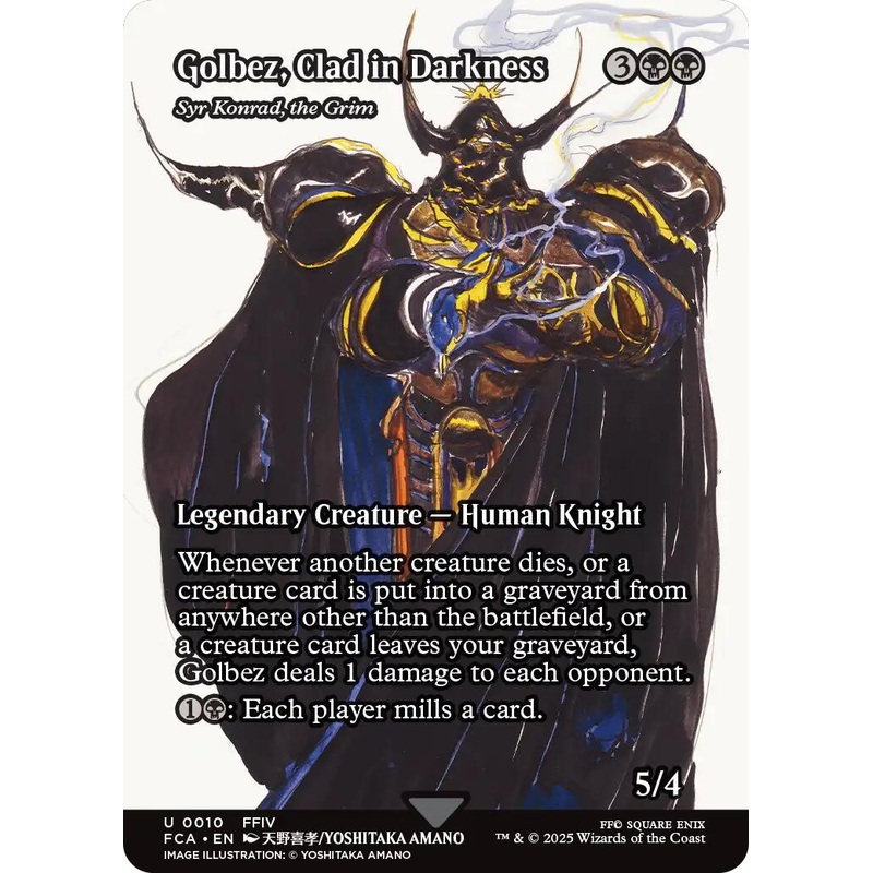 Golbez, Clad in Darkness - Syr Konrad, the Grim (Showcase) [FCA - 10]