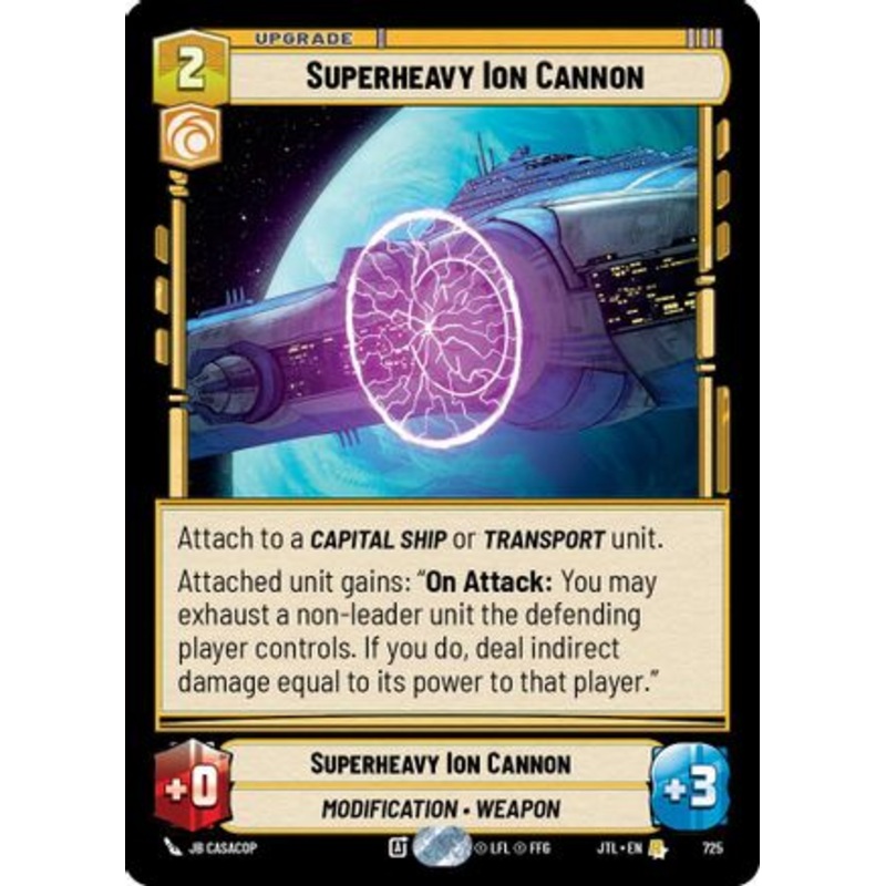 Superheavy Ion Cannon (Foil) (725) - Jump to Lightspeed Foil