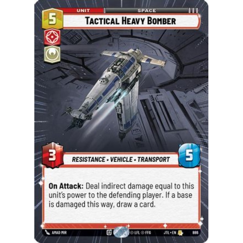 Tactical Heavy Bomber (Hyperspace Foil) (886) - Jump to Lightspeed Foil