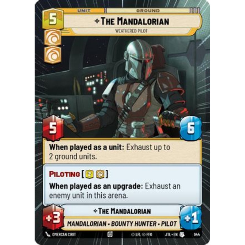 The Mandalorian - Weathered Pilot (Hyperspace Foil) (944) - Jump to Lightspeed Foil