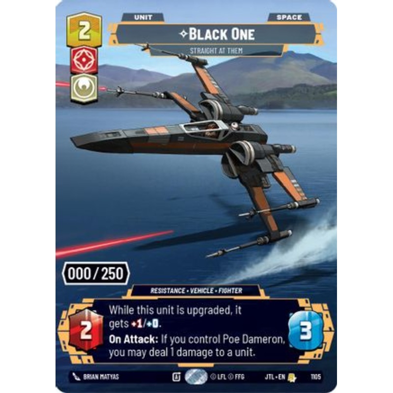 Black One - Straight At Them (Serialized) (1105) - Jump to Lightspeed Foil