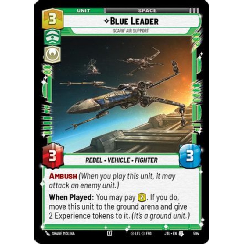 Blue Leader - Scarif Air Support (Foil) (594) - Jump to Lightspeed Foil