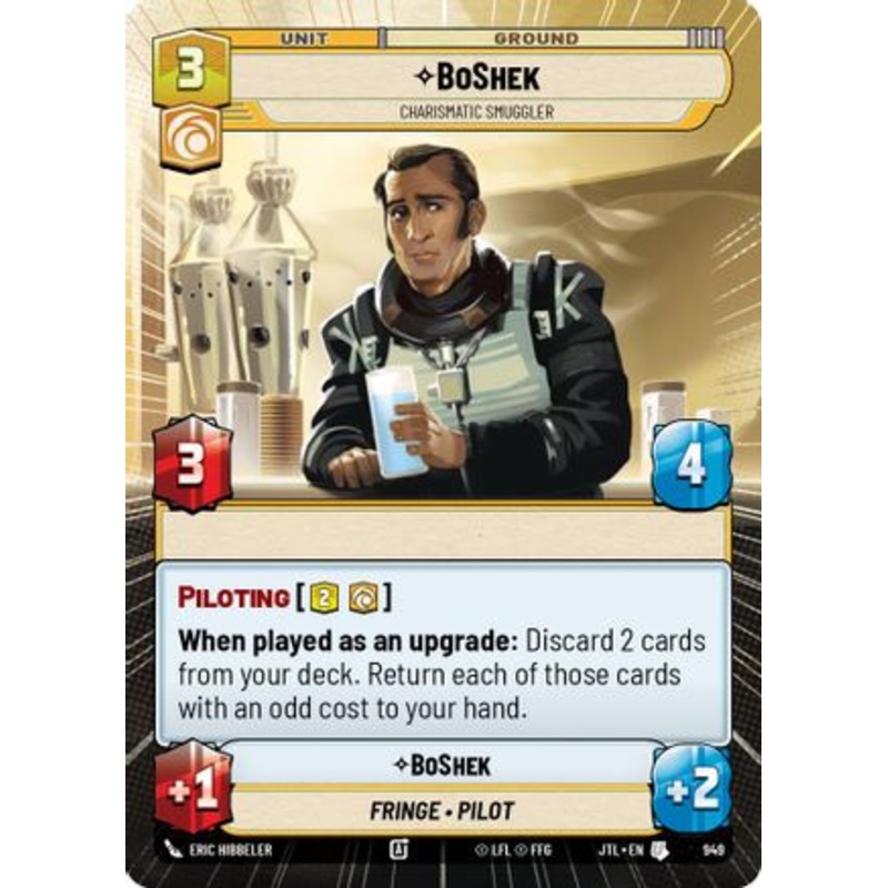 BoShek - Charismatic Smuggler (Hyperspace Foil) (949) - Jump to Lightspeed Foil
