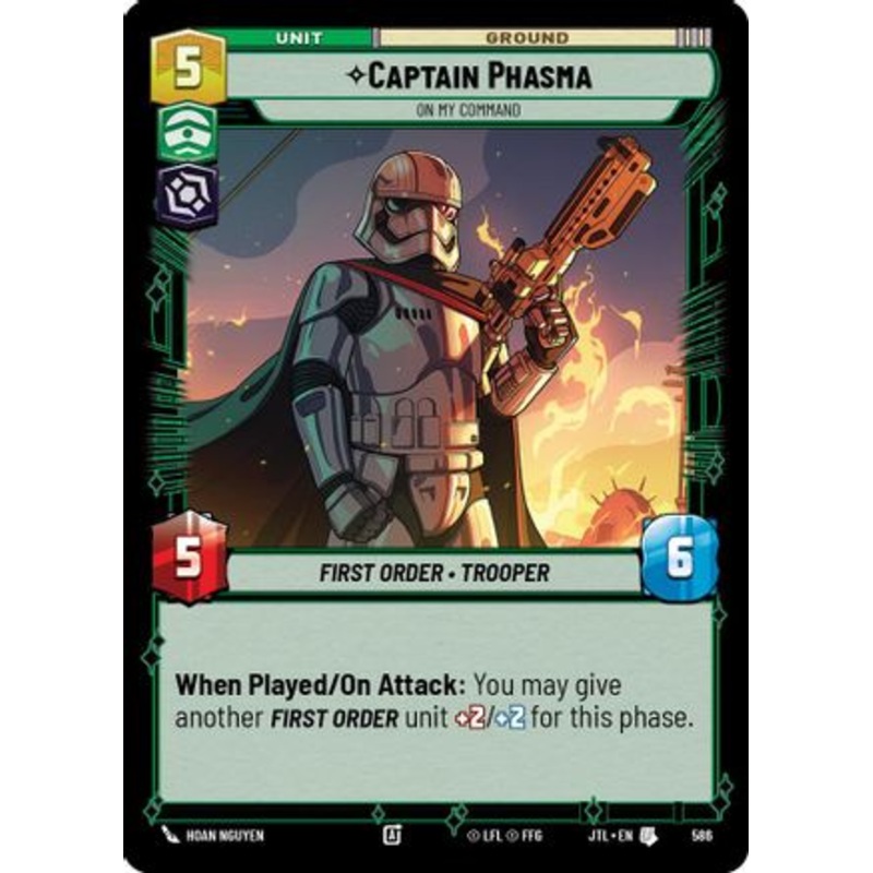 Captain Phasma - On My Command (Foil) (586) - Jump to Lightspeed Foil