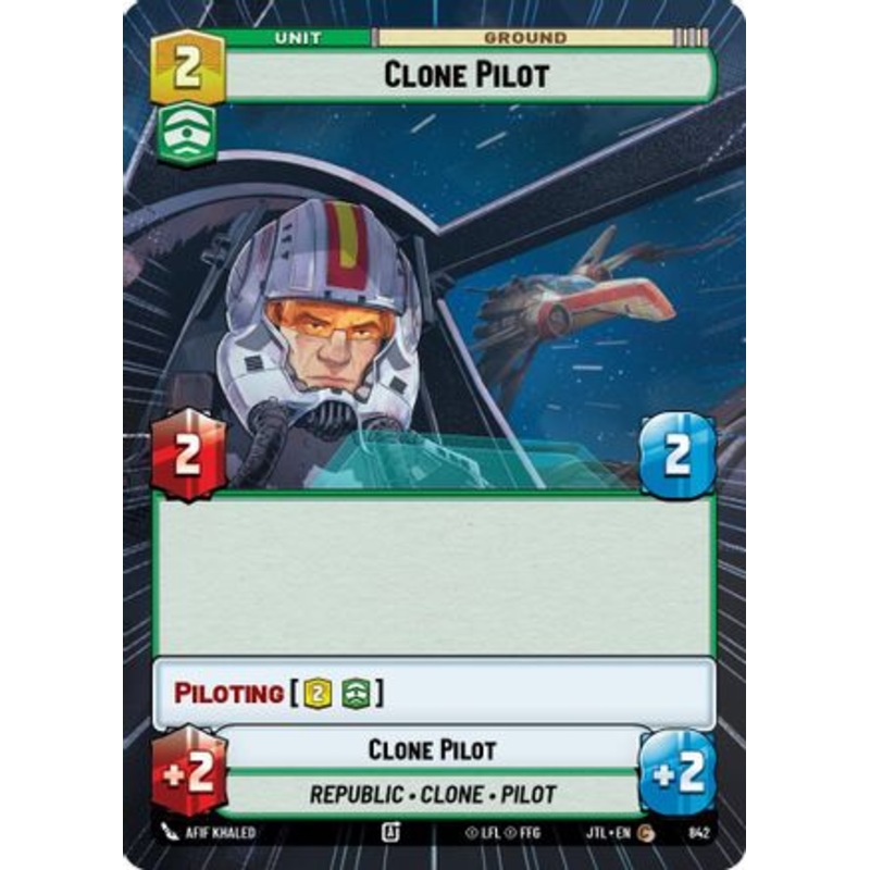 Clone Pilot (Hyperspace Foil) (842) - Jump to Lightspeed Foil