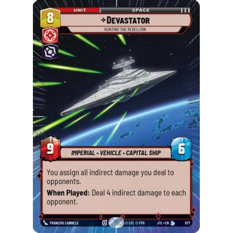 Devastator - Hunting the Rebellion (Hyperspace Foil) (877) - Jump to Lightspeed Foil