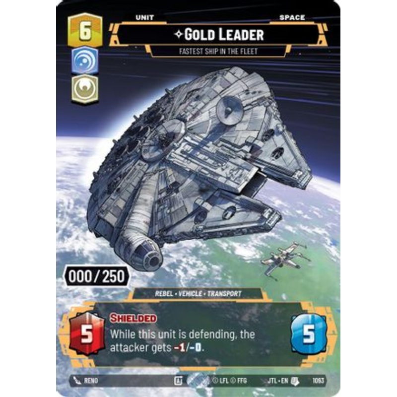 Gold Leader - Fastest Ship in the Fleet (Serialized) (1093) - Jump to Lightspeed Foil