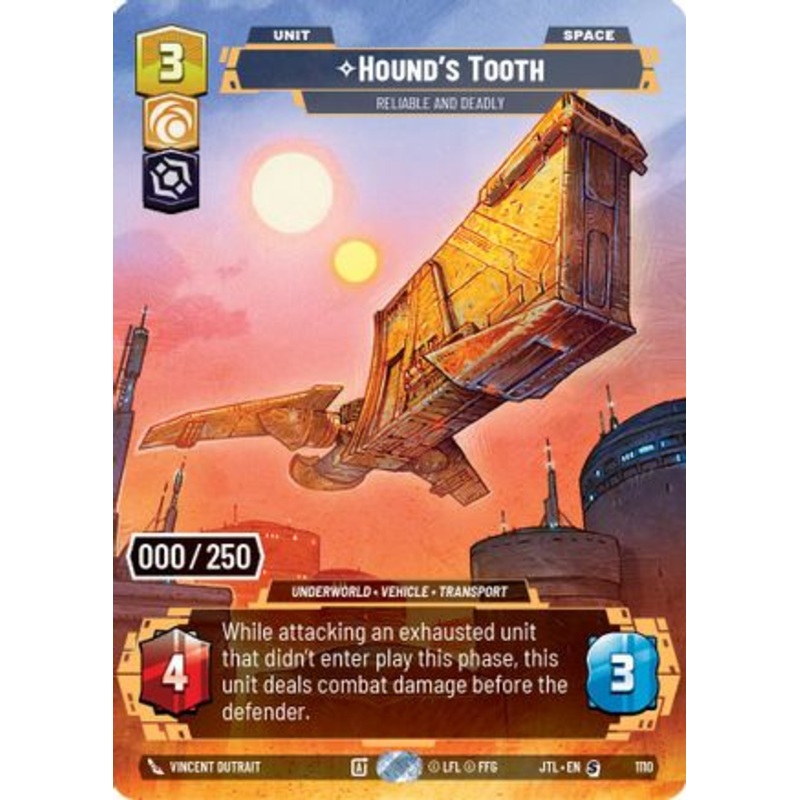 Hound's Tooth - Reliable and Deadly (Serialized) (1110) - Jump to Lightspeed Foil