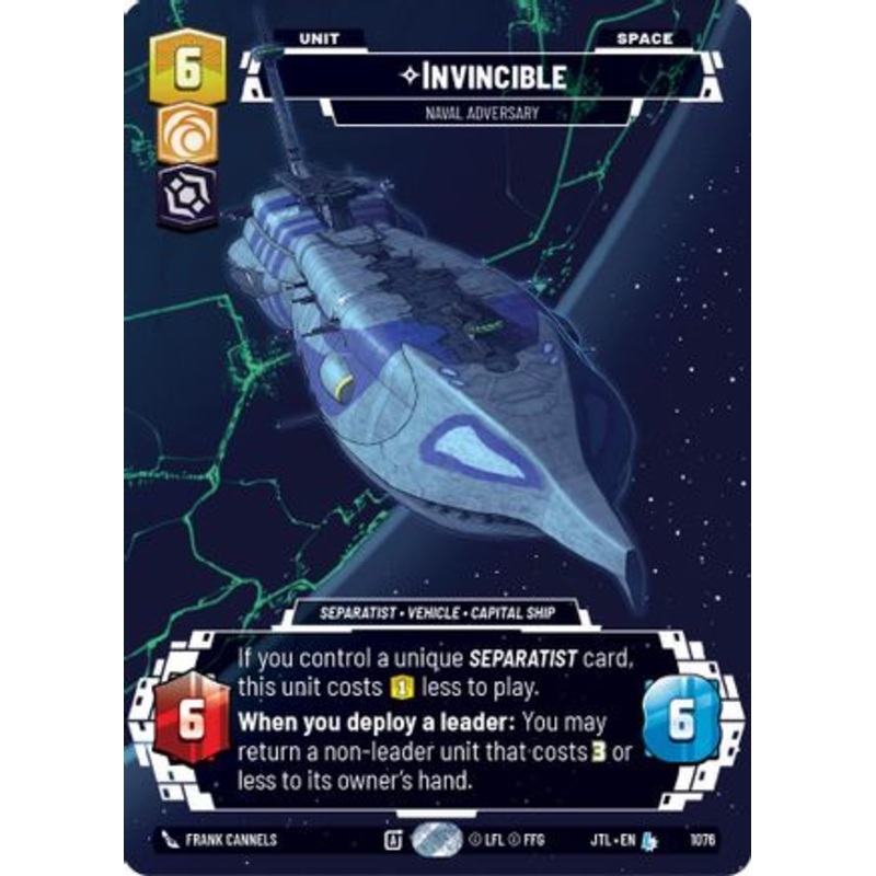 Invincible - Naval Adversary (Prestige Foil) (1076) - Jump to Lightspeed Foil