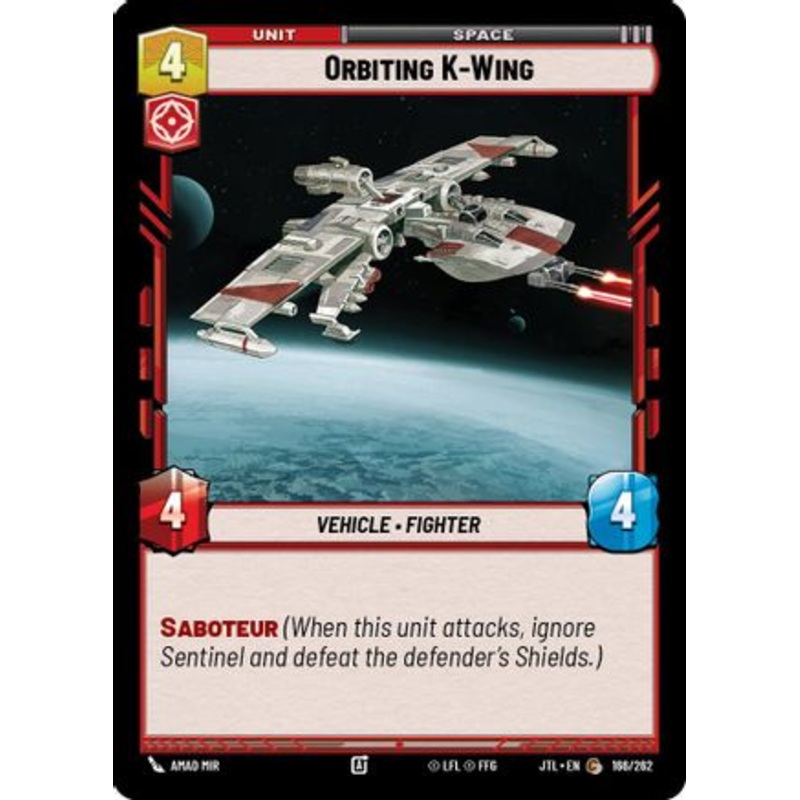 Orbiting K-Wing (166/262) - Jump to Lightspeed