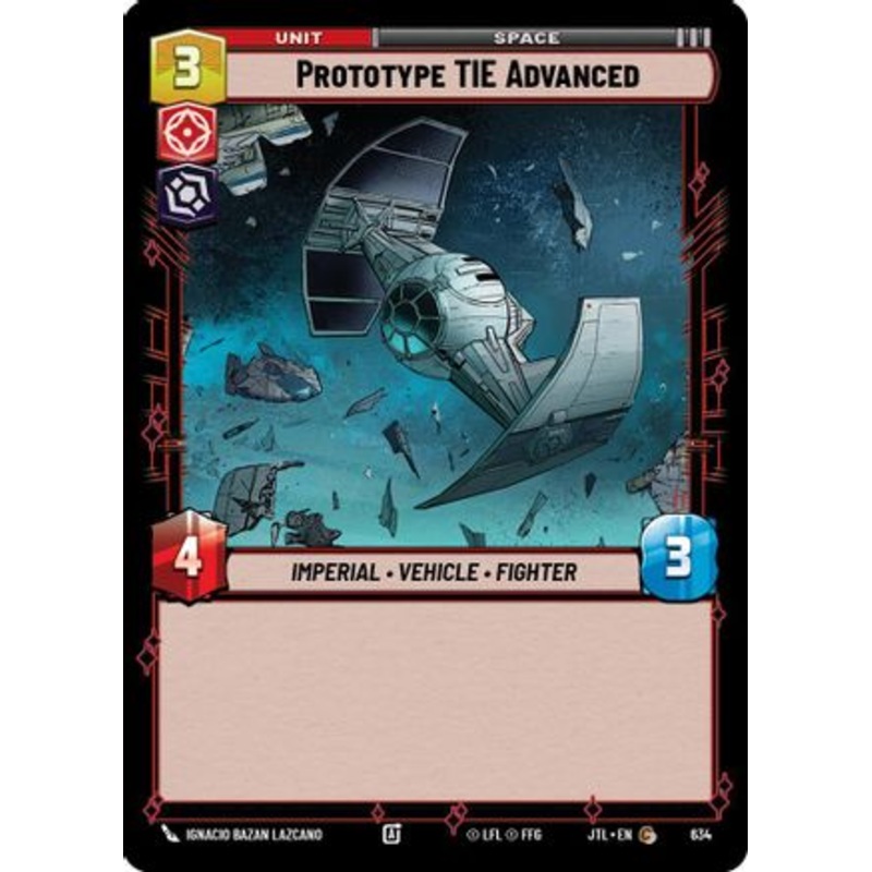 Prototype TIE Advanced (Foil) (634) - Jump to Lightspeed Foil