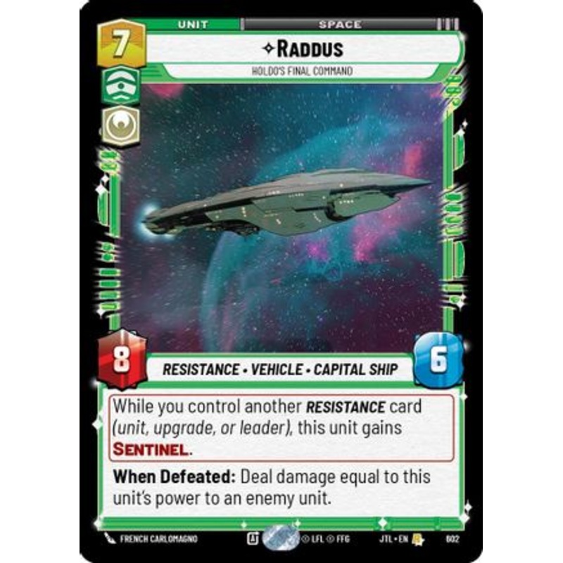 Raddus - Holdo's Final Command (Foil) (602) - Jump to Lightspeed Foil