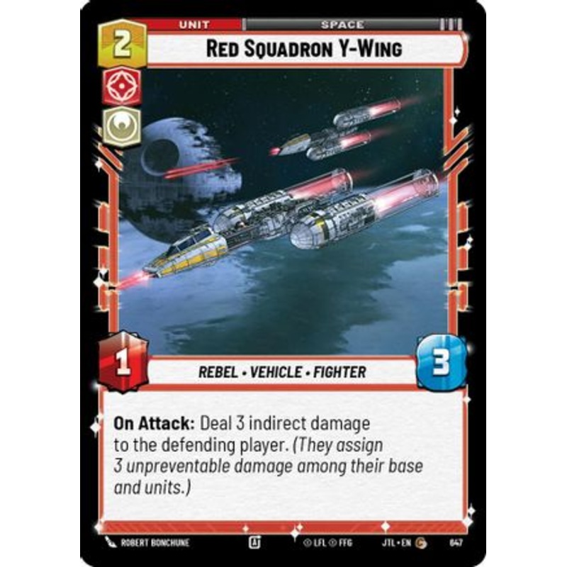 Red Squadron Y-Wing (Foil) (647) - Jump to Lightspeed Foil