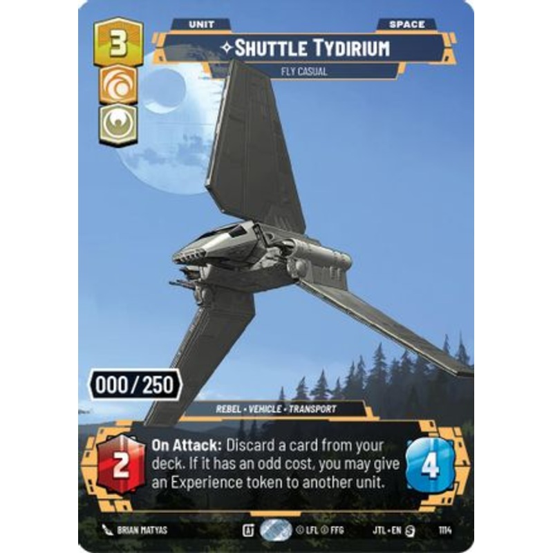 Shuttle Tydirium - Fly Casual (Serialized) (1114) - Jump to Lightspeed Foil