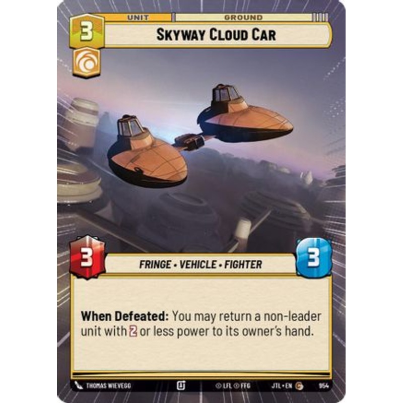 Skyway Cloud Car (Hyperspace Foil) (954) - Jump to Lightspeed Foil