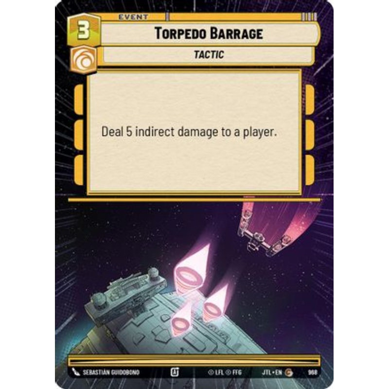 Torpedo Barrage (Hyperspace Foil) (968) - Jump to Lightspeed Foil