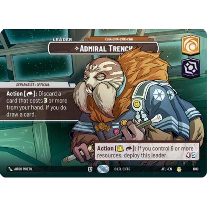 Admiral Trench - Chk-chk-chk-chk (Showcase) (1010) - Jump to Lightspeed Foil