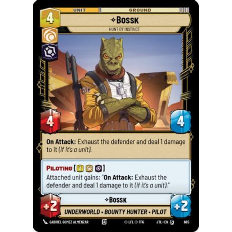 Bossk - Hunt By Instinct (Foil) (685) - Jump to Lightspeed Foil
