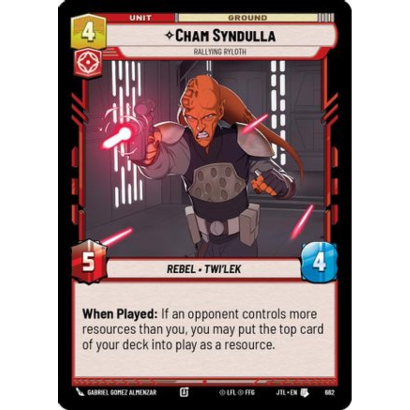 Cham Syndulla - Rallying Ryloth (Foil) (662) - Jump to Lightspeed Foil