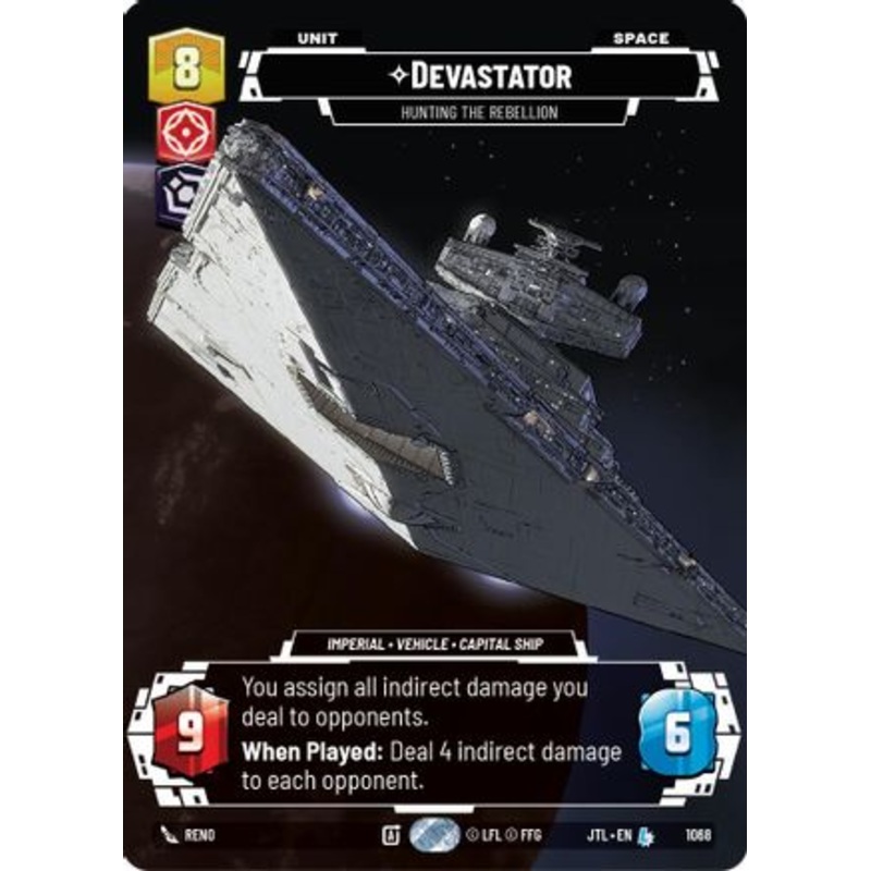Devastator - Hunting the Rebellion (Prestige Foil) (1068) - Jump to Lightspeed Foil