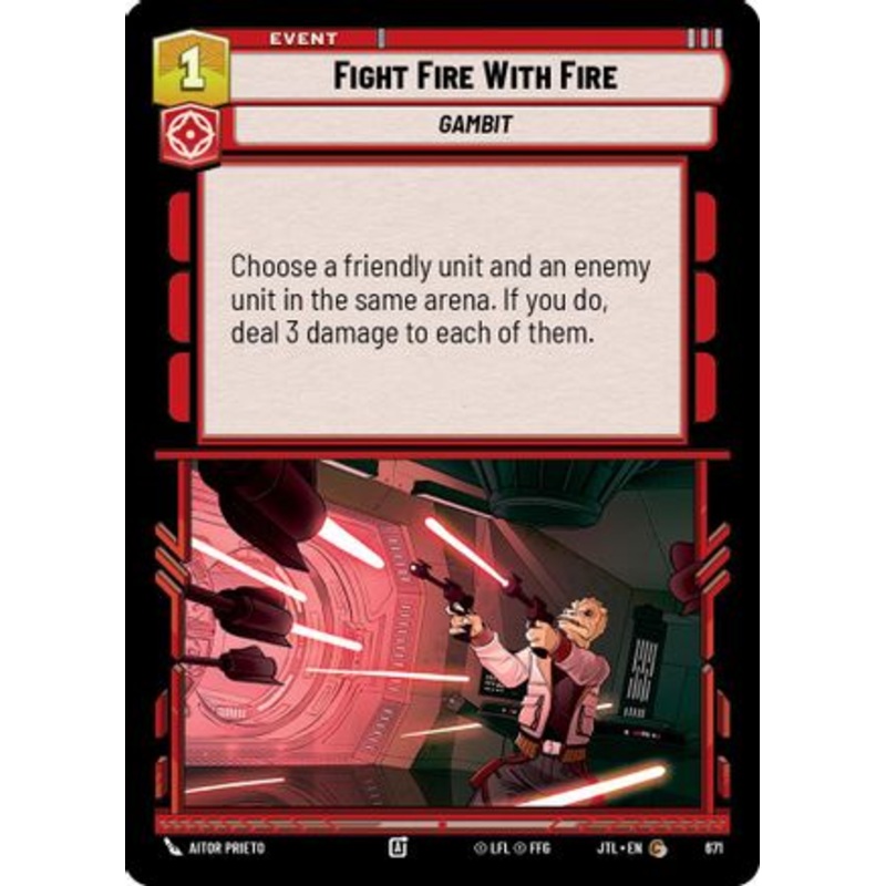 Fight Fire With Fire (Foil) (671) - Jump to Lightspeed Foil